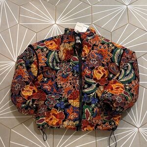 Avara Vibrant Floral Puffer Jacket NWT SZ SMALL
